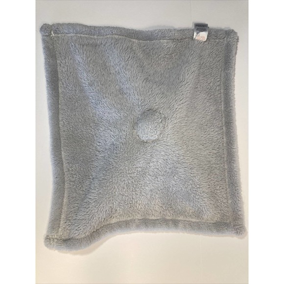 Rare Chick Pea Gray Baby Lovey Kitty W/ Pink Bows Plush Snuggly Security Blanket - Picture 3 of 9